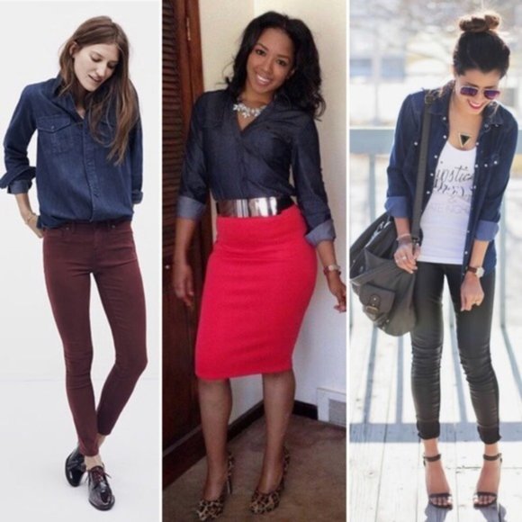 Madewell Shirt - Dark Denim Button Down Size S - Picture 8 of 8